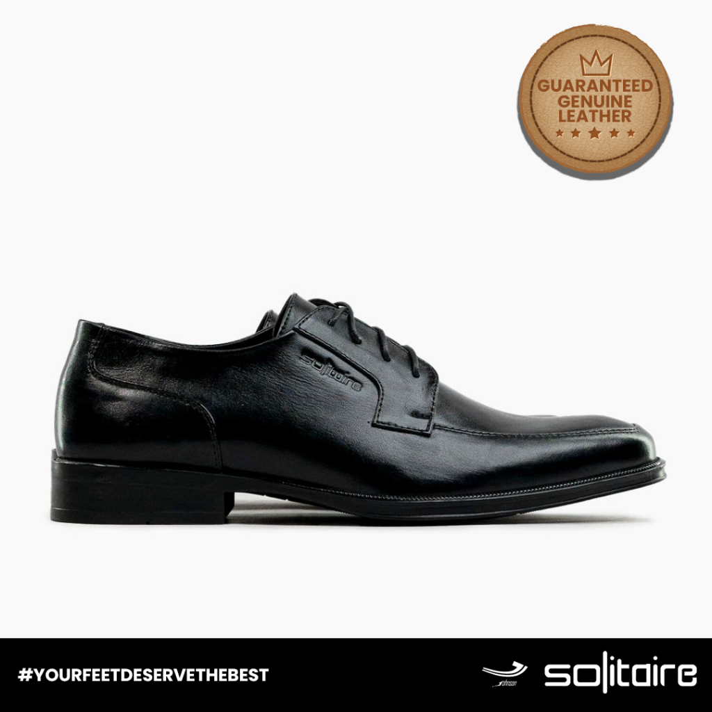 รองเท้าหนังผู้ชาย Johnson SOLITAIRE - F03 BLACK
