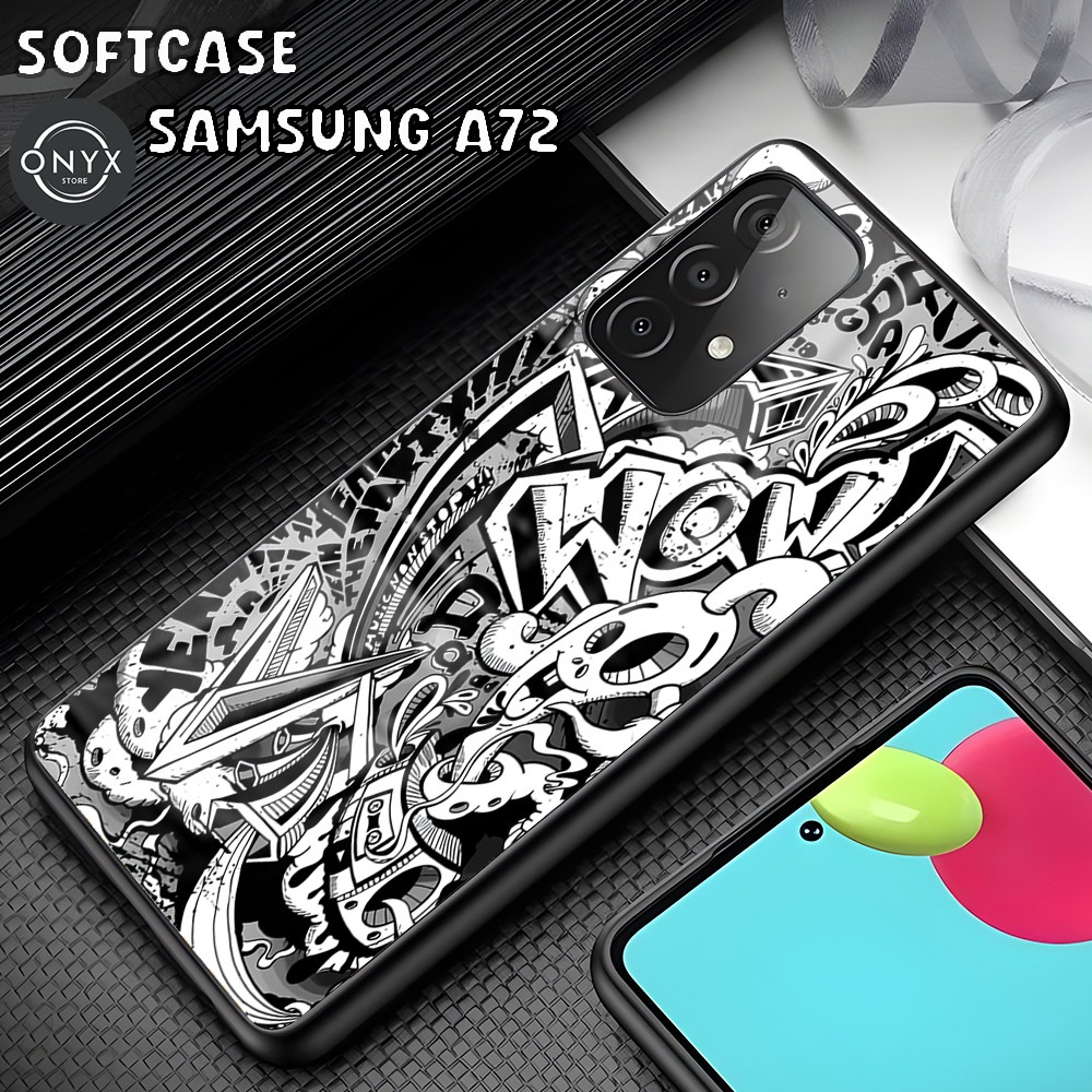 [AA02] SOFTCASE SAMSUNG A72 GRAFFITI | เคส Samsung A72 น่ารัก เท่ สุนทรียศาสตร์ Samsung A72 | เคส Sa