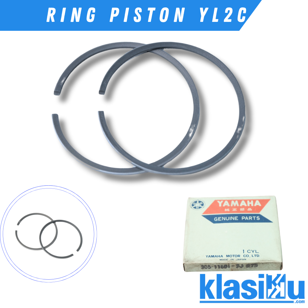 แหวนลูกสูบ Sether เท่านั้น Yamaha Yl2C Lt2 L5T Oversize 75 Os 0.75 305 11601 3J
