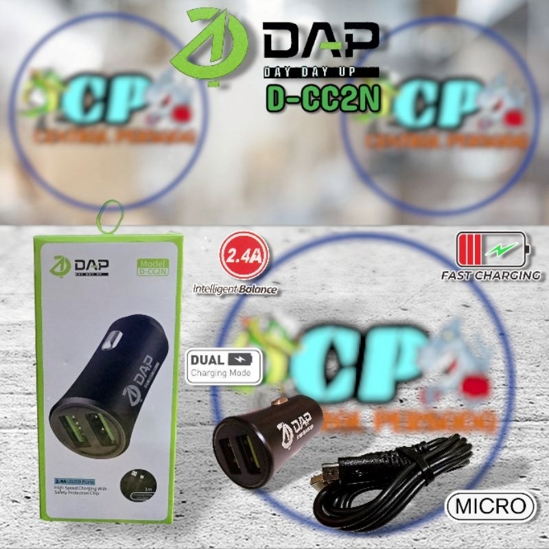 Car Charger Saver DAP D-CC2N Fast Charging Dual USB Car Charger