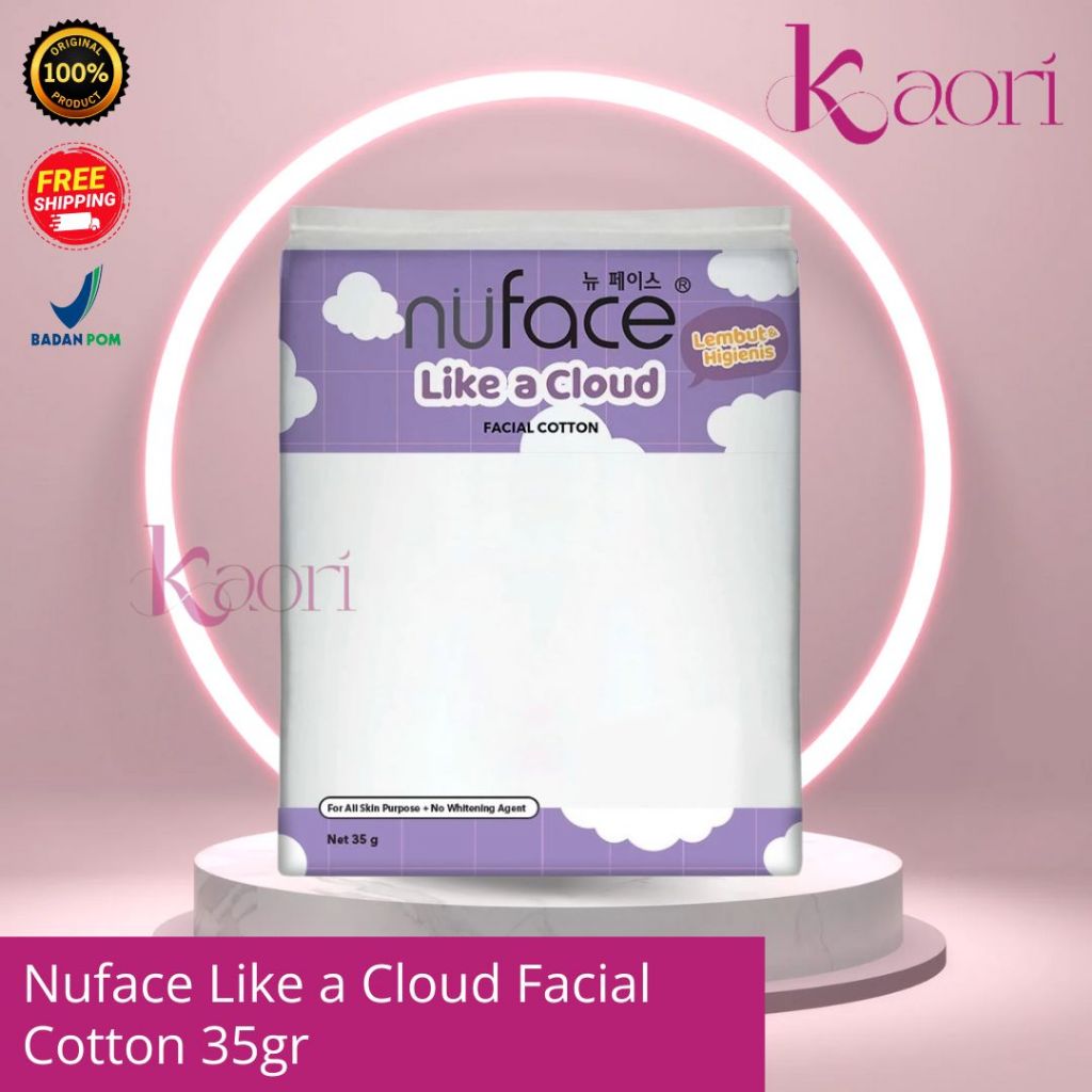 ❤️คาโอริ❤️ NUFACE Beauty Cotton Facial Cotton 35gr - สําลีบํารุงผิวหน้า