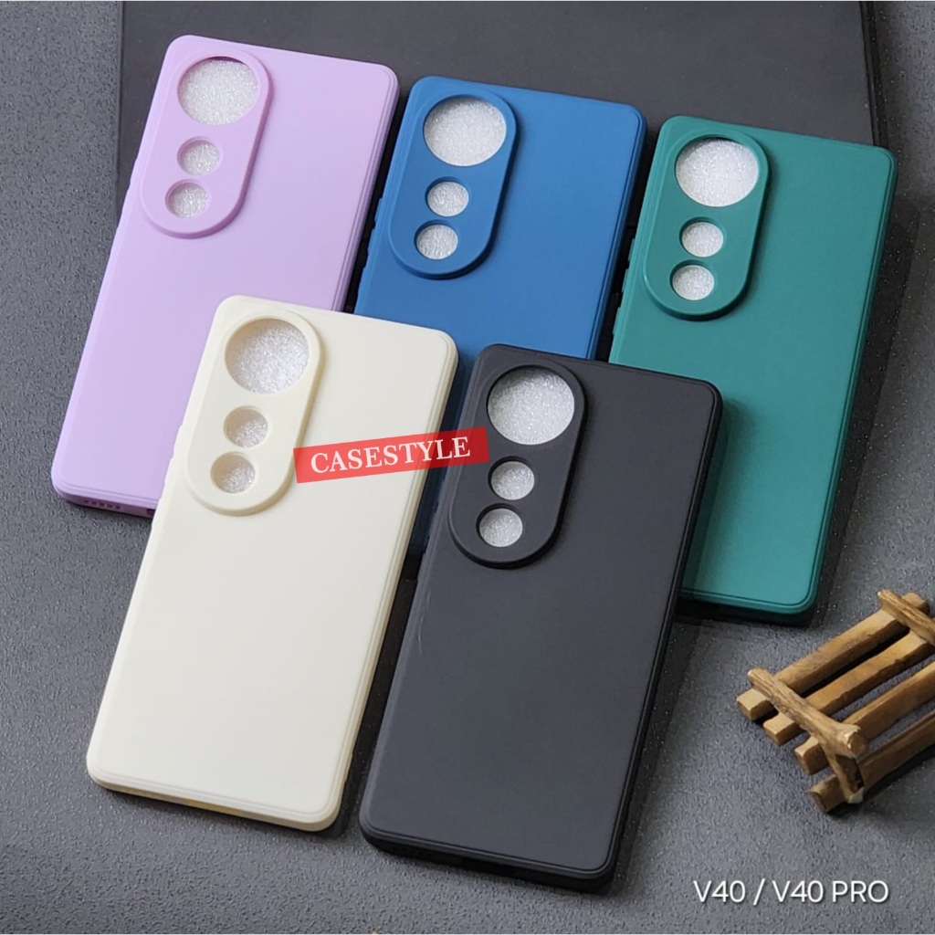 เคส Vivo V40 5G Vivo V40 Pro 5G Softcase Candy Macaron Square Plain Case Vivo V40 5G Vivo V40 Pro 5G
