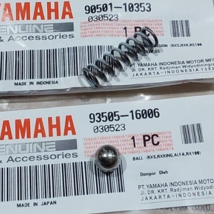 สปริง+กระสุนสวิตช์เป็นกลาง Yamaha RX KING, RXS 93505-16006 + 90501-10353
