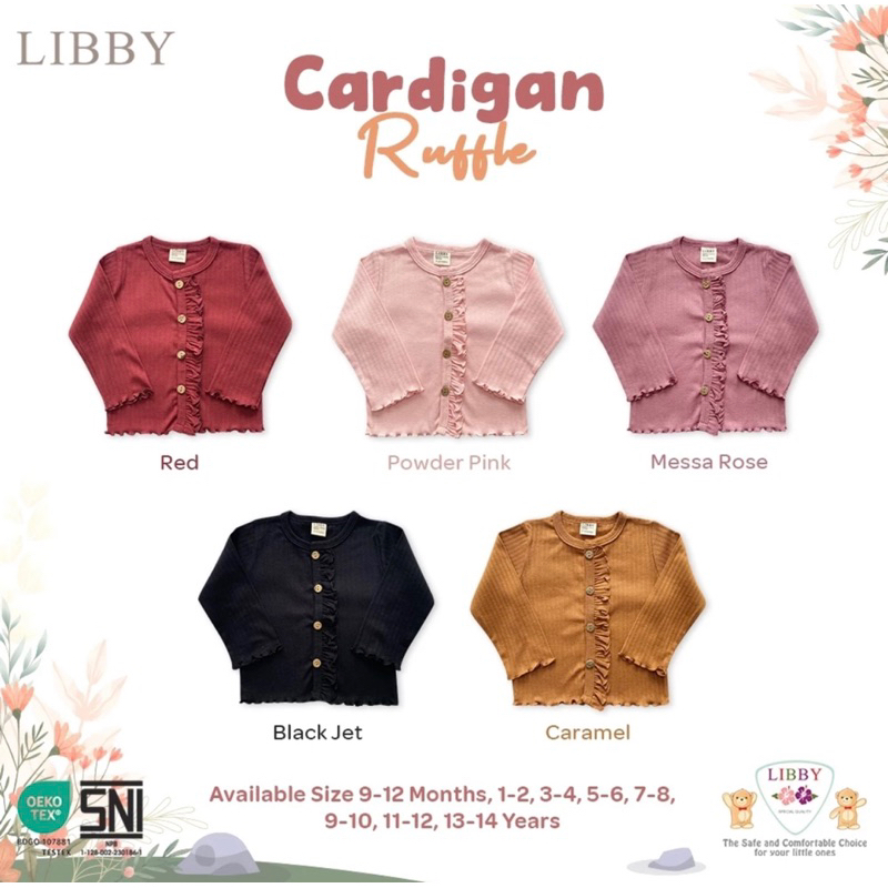 LIBBY RUFFLE CARDIGAN FOR GIRLS 9 เดือน - 4 ปี