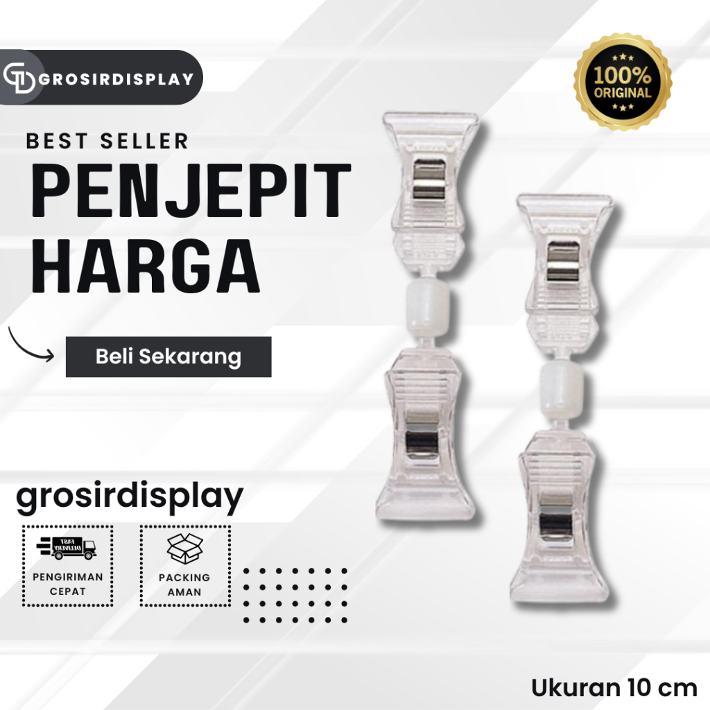 Mini Price Tag 10 cm Bazaar Price Clamp Label Sign PROMOTION Clear Price Clip