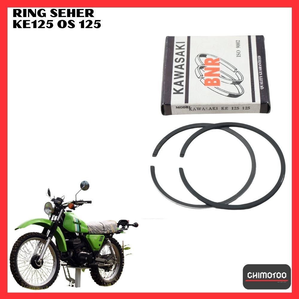 แหวนลูกสูบ Kawasaki Ke125 ถึง 125 Os Oversize ขนาด 125