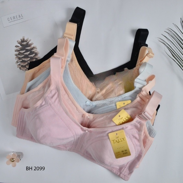 TALLY BRA BH DAILY JUMBO 2099 I WIRELESS I CUP D | ไม่มีโฟม ฉัน ขนาด 38-44
