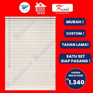 Venetian Blind Sharp Point Kosei EXO / Horizontal Blind / Kerai Aluminium / Tirai Jendela Aesthetic