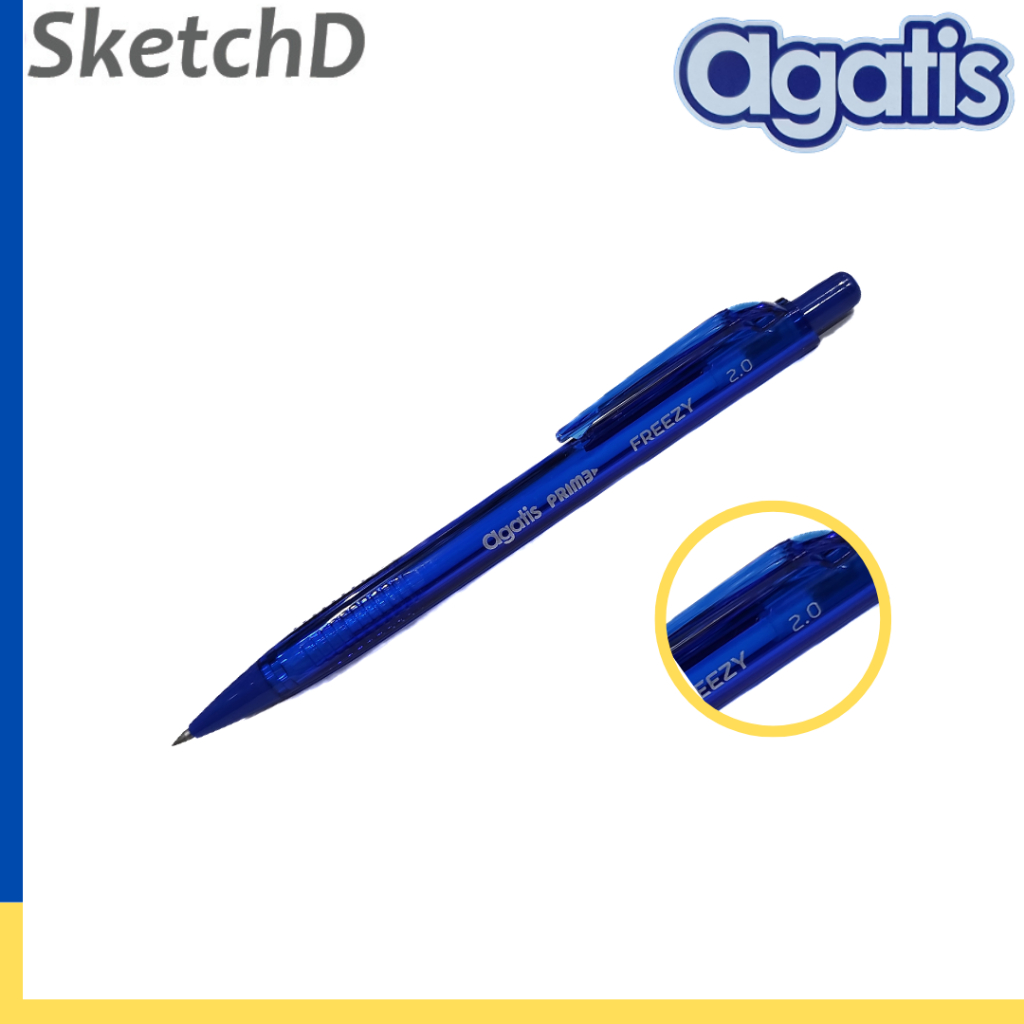 ดินสอกดคลัช 2 มม. ไส้ดินสอ Agatis Freezy 2mm
