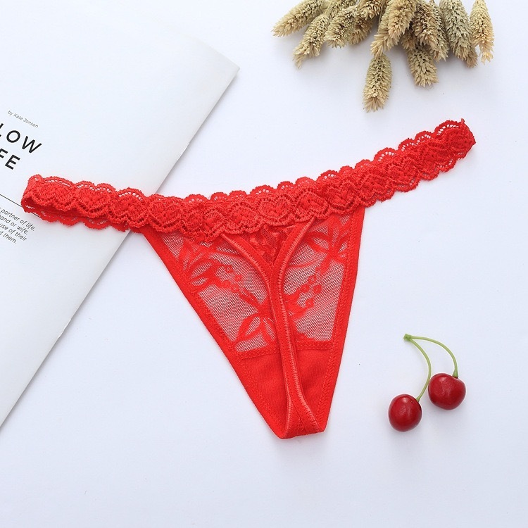 กางเกงชั้นในเซ็กซี่ผู้หญิง Lace G String โปร่งใสเอวต่ําร้อน 2C271