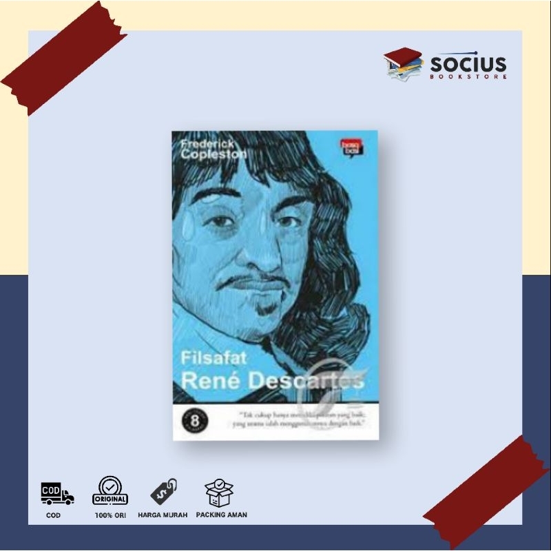 PHILOSOPHY BOOK [ORIGINAL] PHILOSOPHY RENE DESCARTES - FREDERICK COPELSTON - BASIL - SOCIUS BOOKSTOR