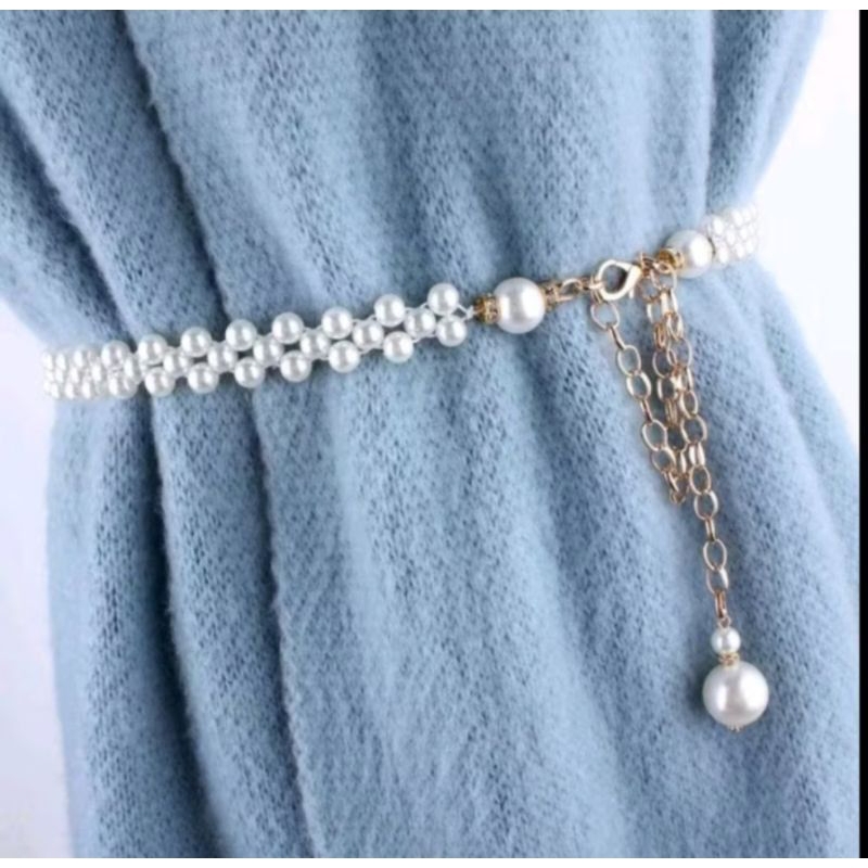PEARL BELT PEARL BELT FASHION WOMEN ACCESSORIES