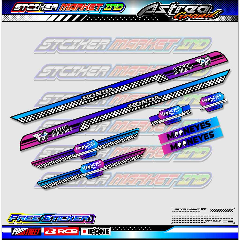 HONDA ASTREA GRAND VARIATION STRIPING / ASTREA GRAND MOTORCYCLE VARIATION STICKER LIST