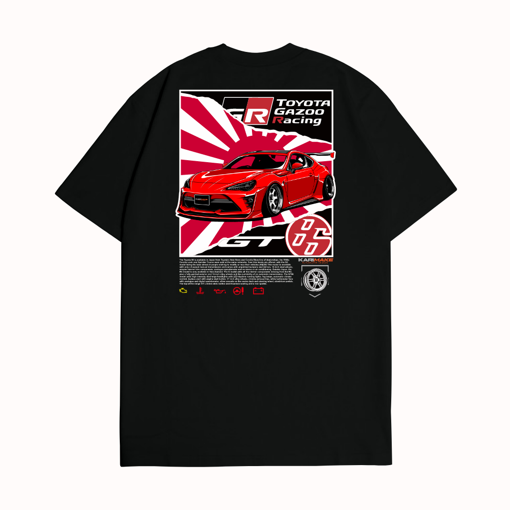 KRMK เสื้อยืด Unisex Distro เสื้อรถภาพ TOYOTA FT86 GT86 FT 86 GT 86 JDM