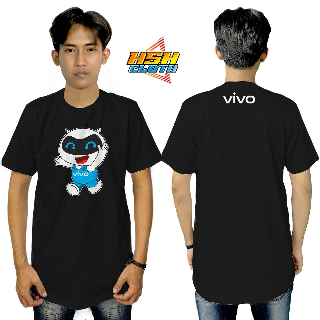 บริษัทมาสคอต Vivo สมาร์ทโฟนผ้าฝ้ายหวี 30s NCDEBE DTF การพิมพ์หน้าจอ ผ้า HSH
