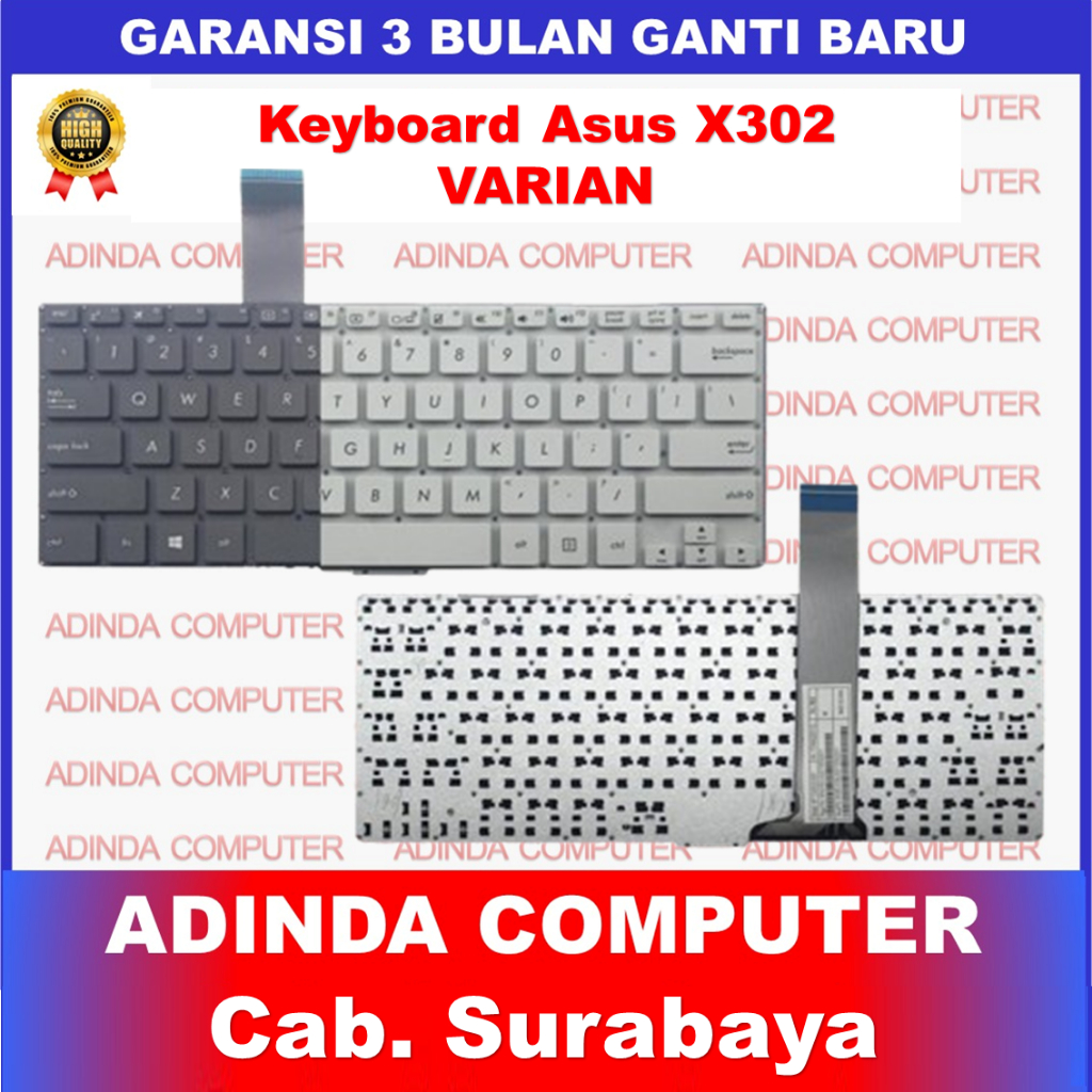 Asus X302 X302l X302la X302lj X302u X302ua X302uj X302uv R301L R301LA R301LJ X302UA คีย์บอร์ด