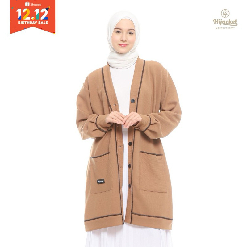 (100% Ori) Hijack Kaula ด้านนอกมุสลิมผู้หญิงคาร์ดิแกนหรูหราสําหรับการเดินทางและหดตัวทุกวัน