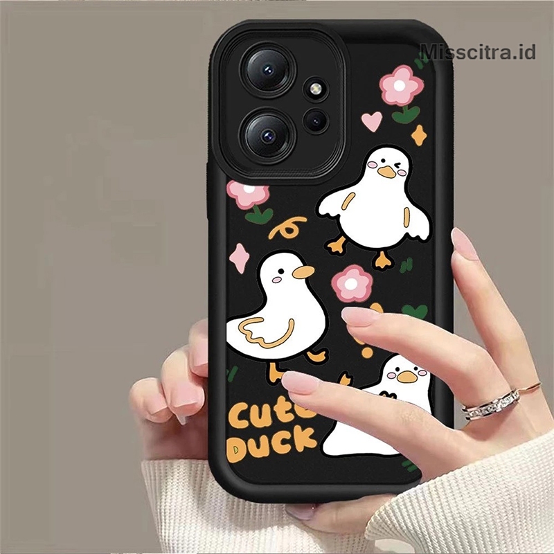 YX161 SOFTCASE CASING น่ารัก DUCK COMPATIBLE สําหรับ OPPO A1K A1 A3S A3X A3 PRO A5 A5i A5X A6 A7 A8 