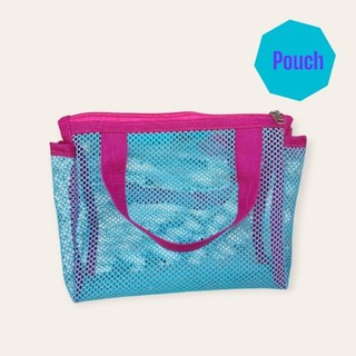 ( TAS TENTENG tali 2 ) tas make up / pouch / pouch jaring / Tas tenteng /Skincar