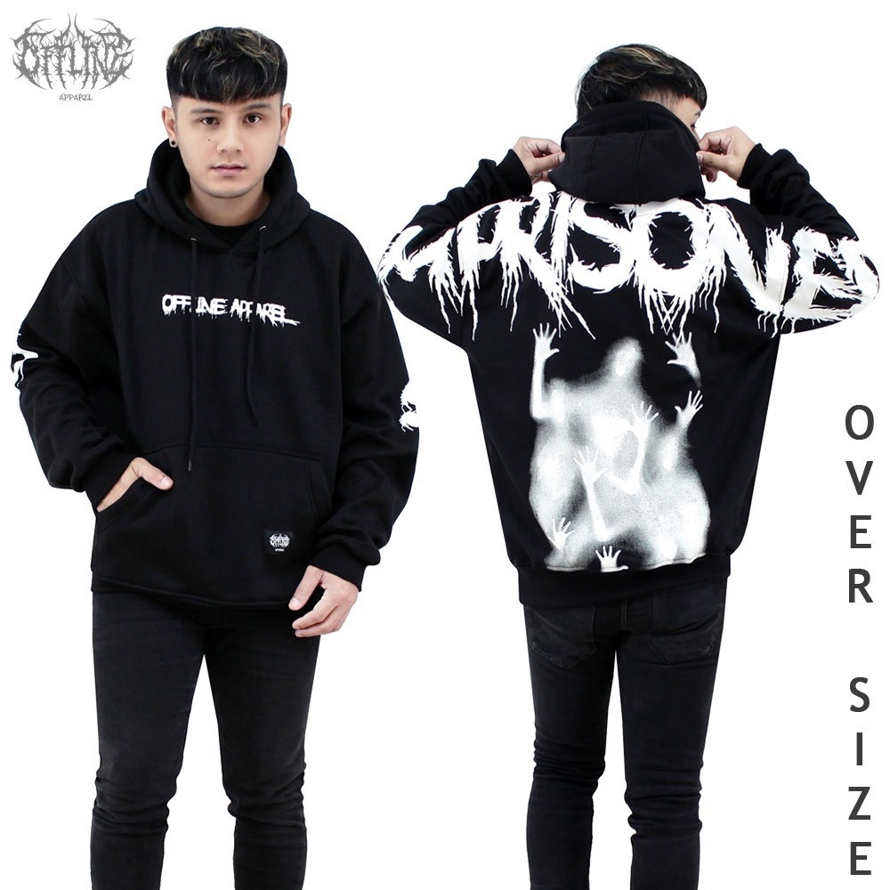 เสื้อฮู้ด OVERSIZE IMPRISONED THICK เสื้อฮู้ดผู้หญิง / เสื้อฮู้ดความงามสุดเท่