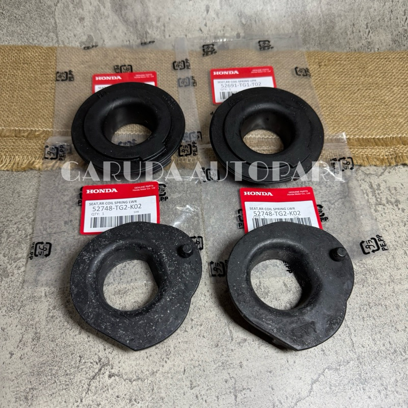 ที่รองแก้วยางสําหรับบนและล่างด้านหลังหอยทากสปริงสําหรับ Jazz RS GK5 City GM6 2014-2019 HRV ชุดเดิม 4