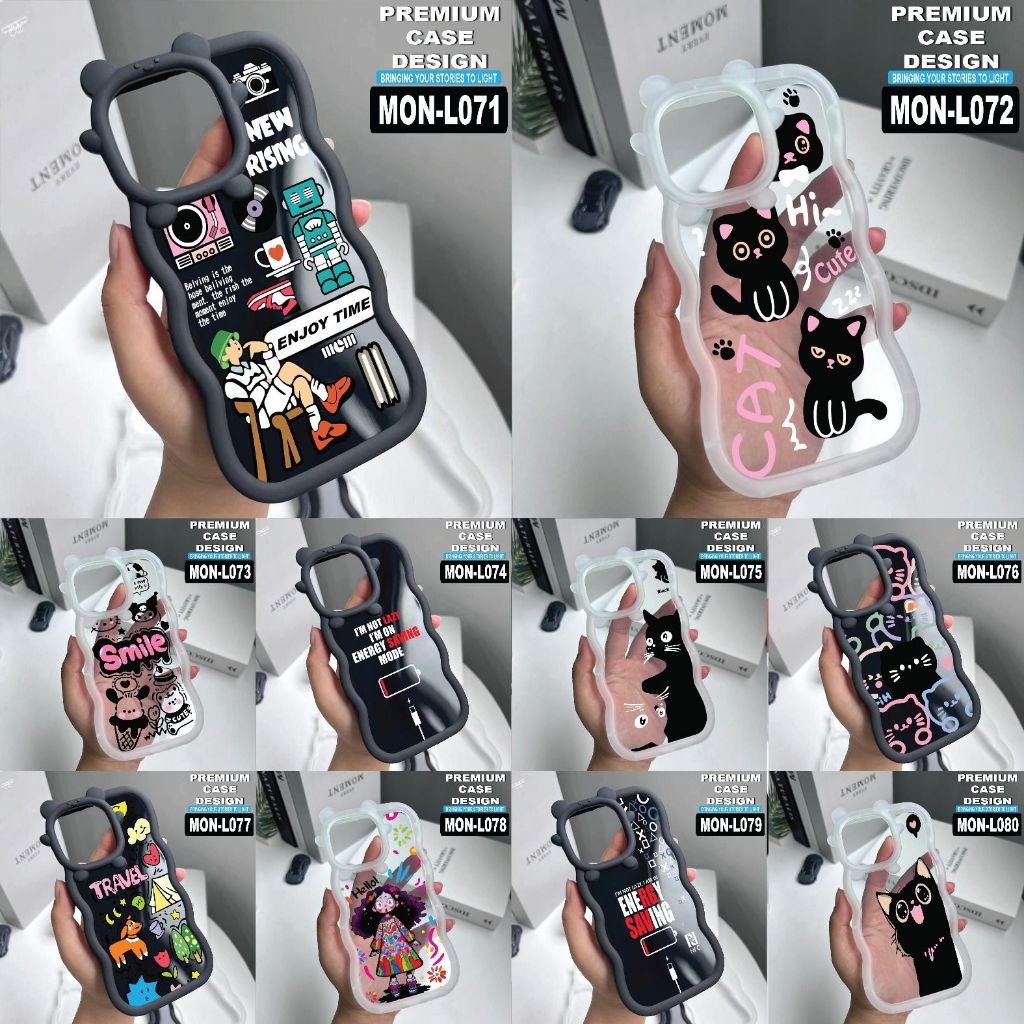 POCO M5S/M3/POCO X6/X5/X5 PRO/POCO X3/X3 PRO/C40 CASE MONSTER MOTIF CODE MON L071-L080 VENUS ACC