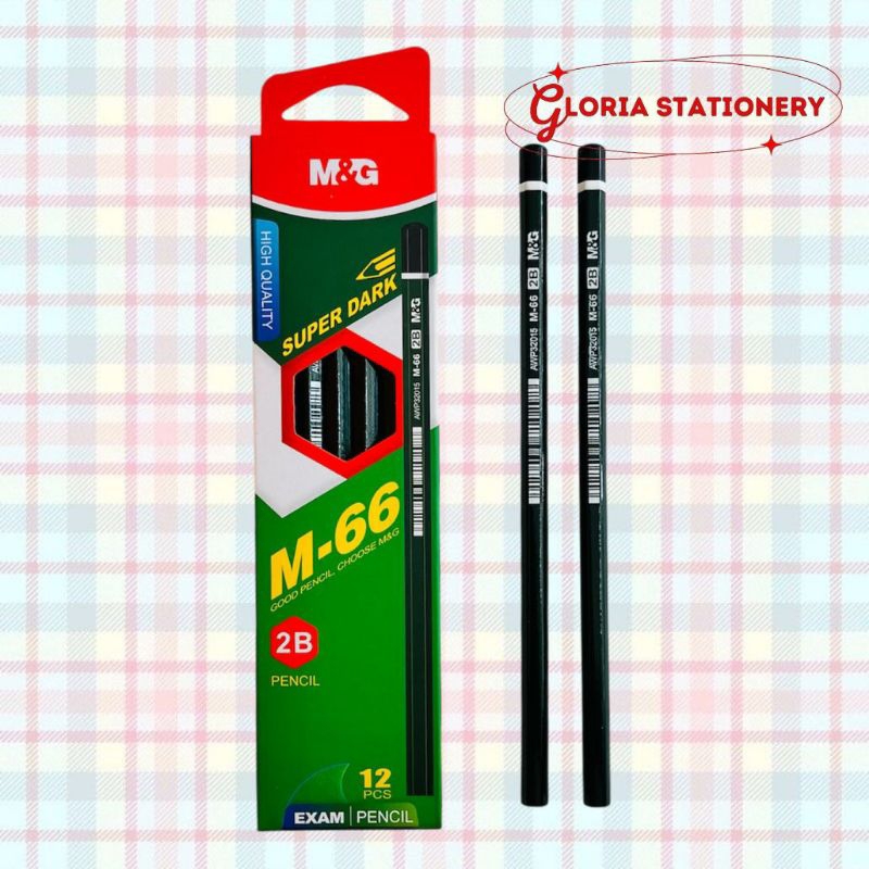 M&G ดินสอ 2B M66/2B ดินสอ M66 ปริมาณ 12 M&G