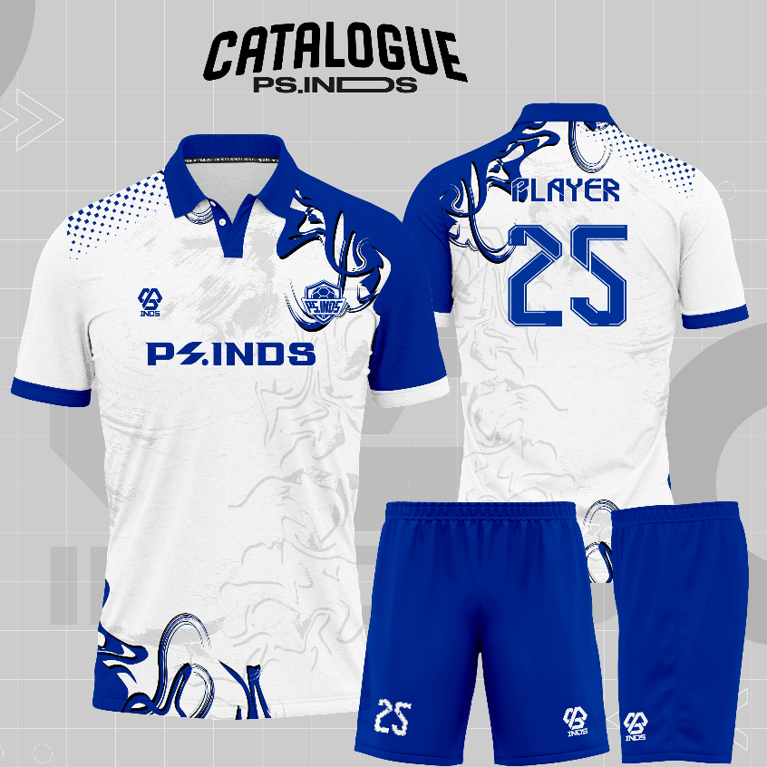 พิมพ์เต็ม FUTSAL FOOTBALL JERSEY C1V4 ชุดการพิมพ์กีฬาฟุตซอลพิมพ์ฟรีชื่อชุด Dryfit Custom Unit