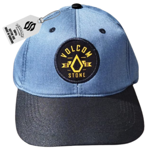 Hitam Volcom Stone Hat / หมวกเบสบอล Volcom สีน้ําเงินคุณภาพสูง / หมวก Volcom สีดําและสีน้ําเงิน