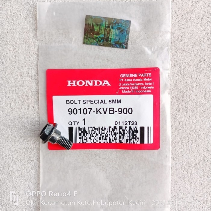 Bolt Special 6mm - Bolt Buzzer Remote-Keyless-Alarm Key Original AHM 90107-KVB-900