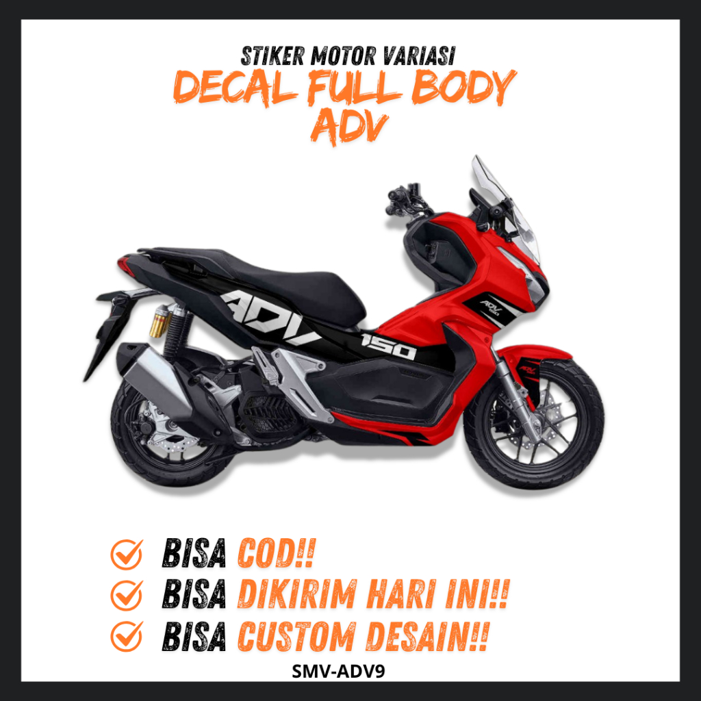 สติ๊กเกอร์ DECAL ADV 160 DECAL STICKER ADV 150 ใหม่ FULL BODY CUSTOM ฟรี