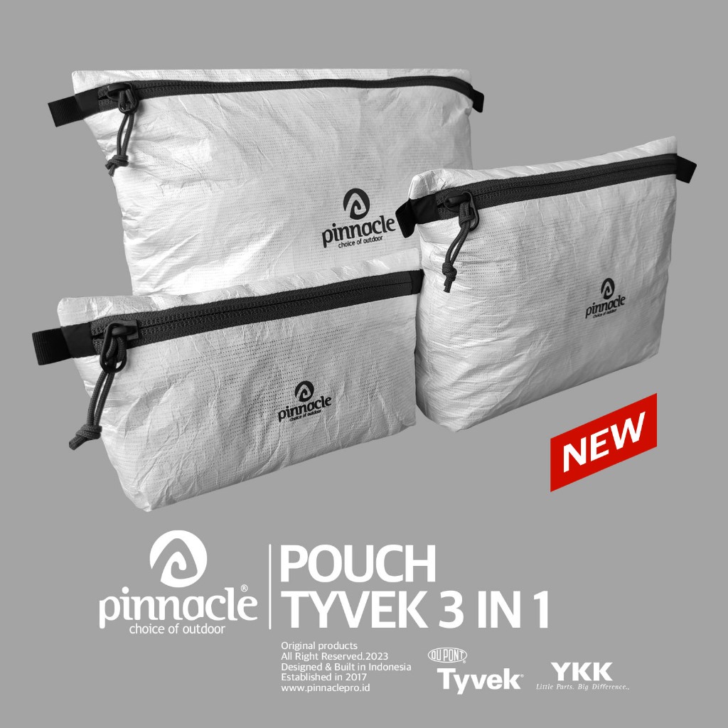 Pinnacle Pouch Tyvek (3 in 1) - Zip Black