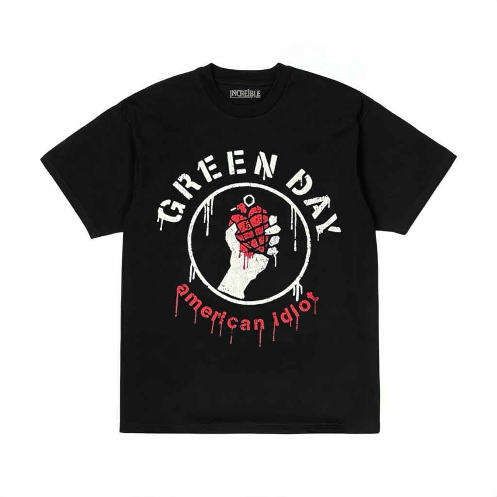 เสื้อยืดวง American Idiot Green Day