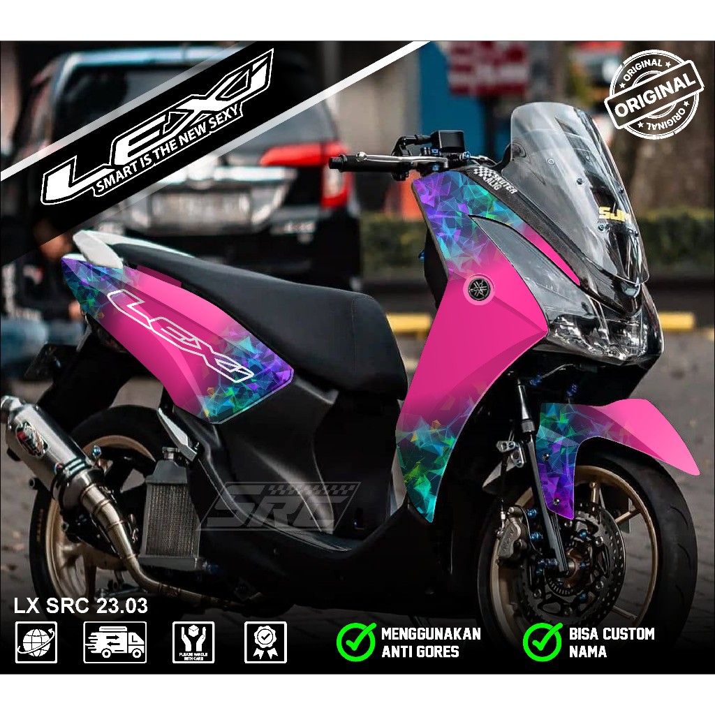 สติ๊กเกอร์รูปลอก Full Body Yamaha LEXI 125 สติ๊กเกอร์ Yamaha LEXI 125 Full Body Striping Yamaha Lexi