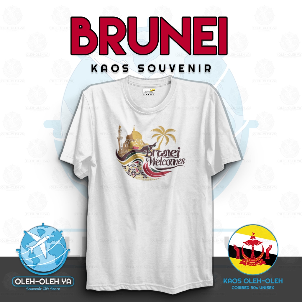 ของที่ระลึก YA ของที่ระลึกเสื้อยืด Brunei Darussalme By เสื้อยืด Brunei เสื้อยืดของที่ระลึก Brunei D