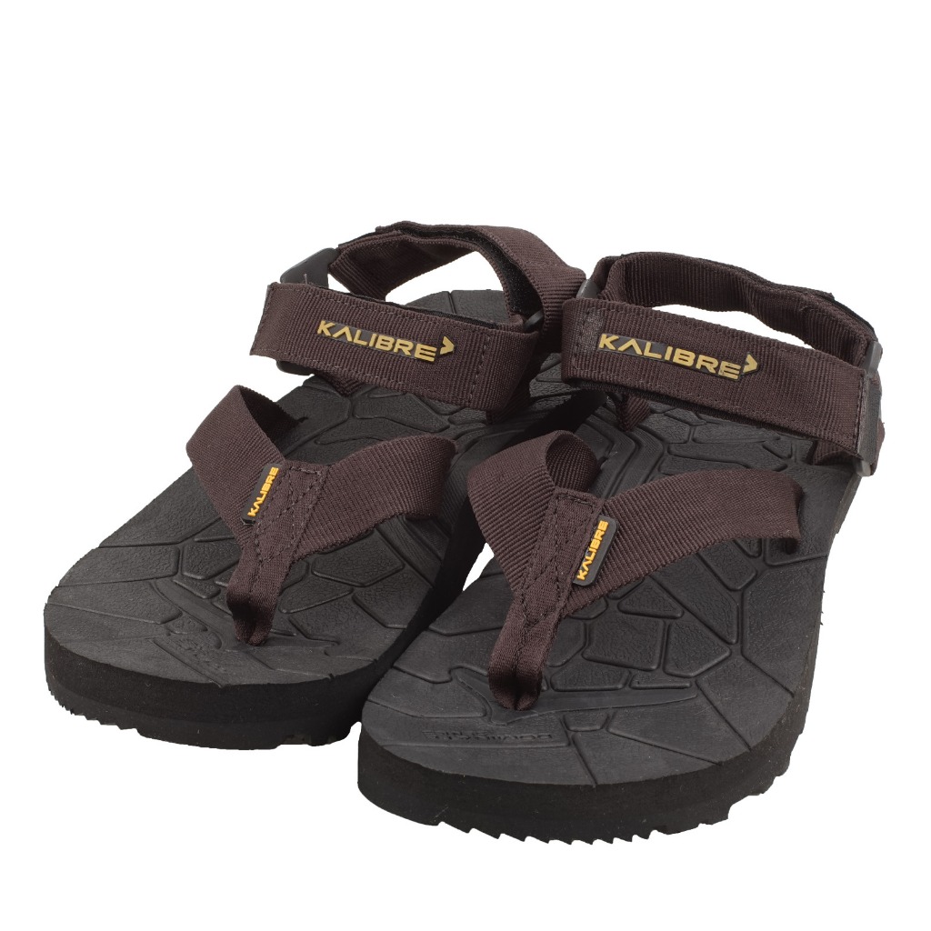 KALIBRE Calibre Dominate 02 Black-Coffee Cross Flip Flops 960064