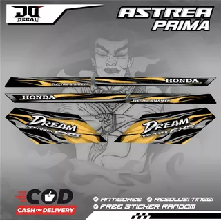 HONDA ASTREA PRIMA DREAM EX5 THAILAND VIETNAM FIRE FLAME K22 สติ๊กเกอร์หลากหลายแถบ