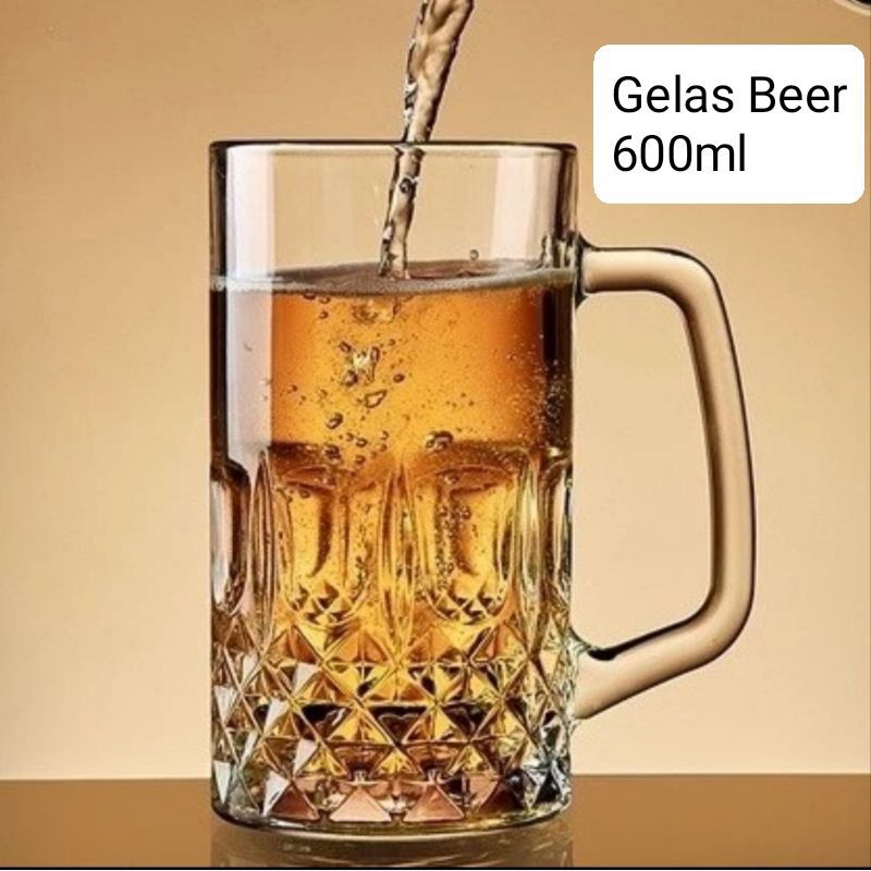 OCTOBERFEST Crystal BEER GLASS 600ml (ชุด 1 ชิ้น) / แก้วจัมโบ้ BEER Glass D600