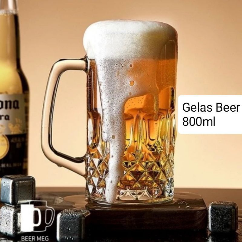 OCTOBERFEST Crystal BEER GLASS 800ml (ชุด 1 ชิ้น) / แก้วจัมโบ้ BEER Glass D800
