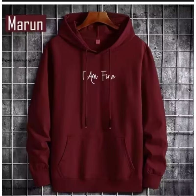 I AM FINE Distro Hoodie – เสื้อกันหนาวมีฮู้ดผู้ใหญ่แบบหนาล่าสุด