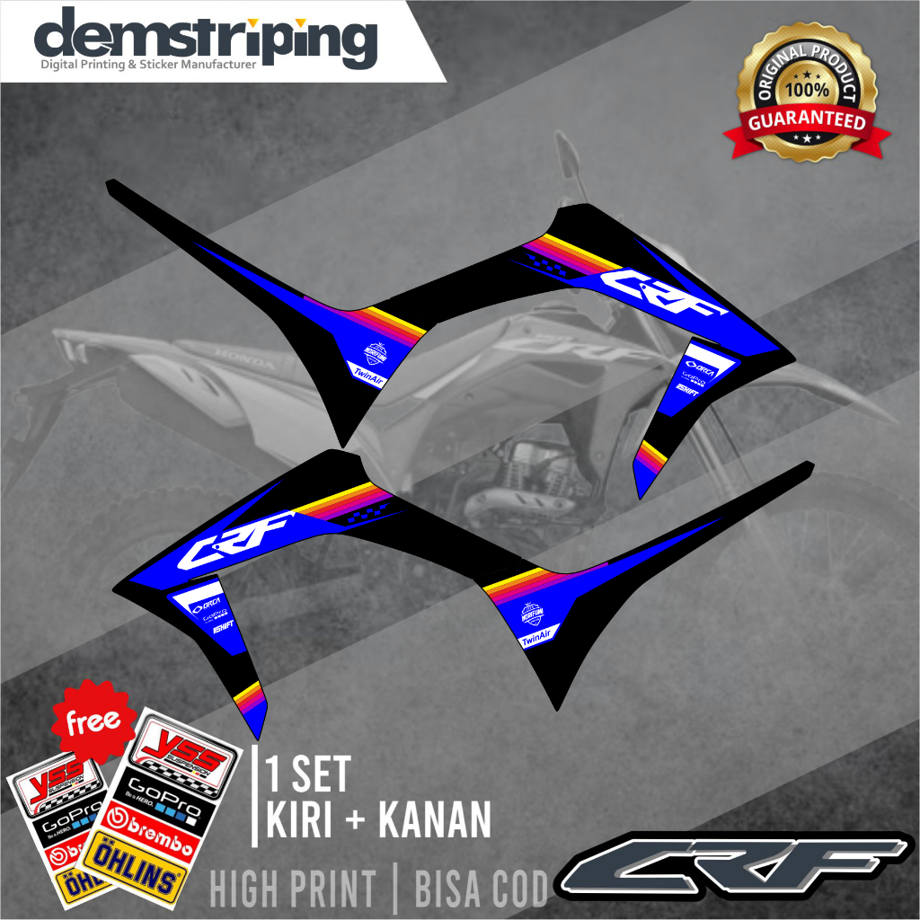 HONDA CRF150L VARIATION STRIPING / HONDA CRF 150L STRIPING