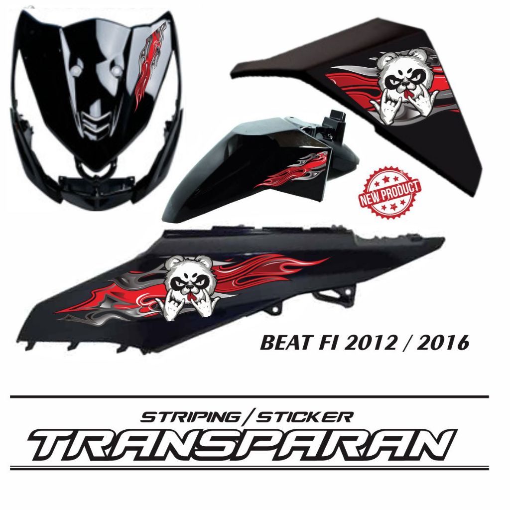 BEAT FI TRANSPARENT VARIATION / BEAT PGM FI TRANSPARENT สติ๊กเกอร์