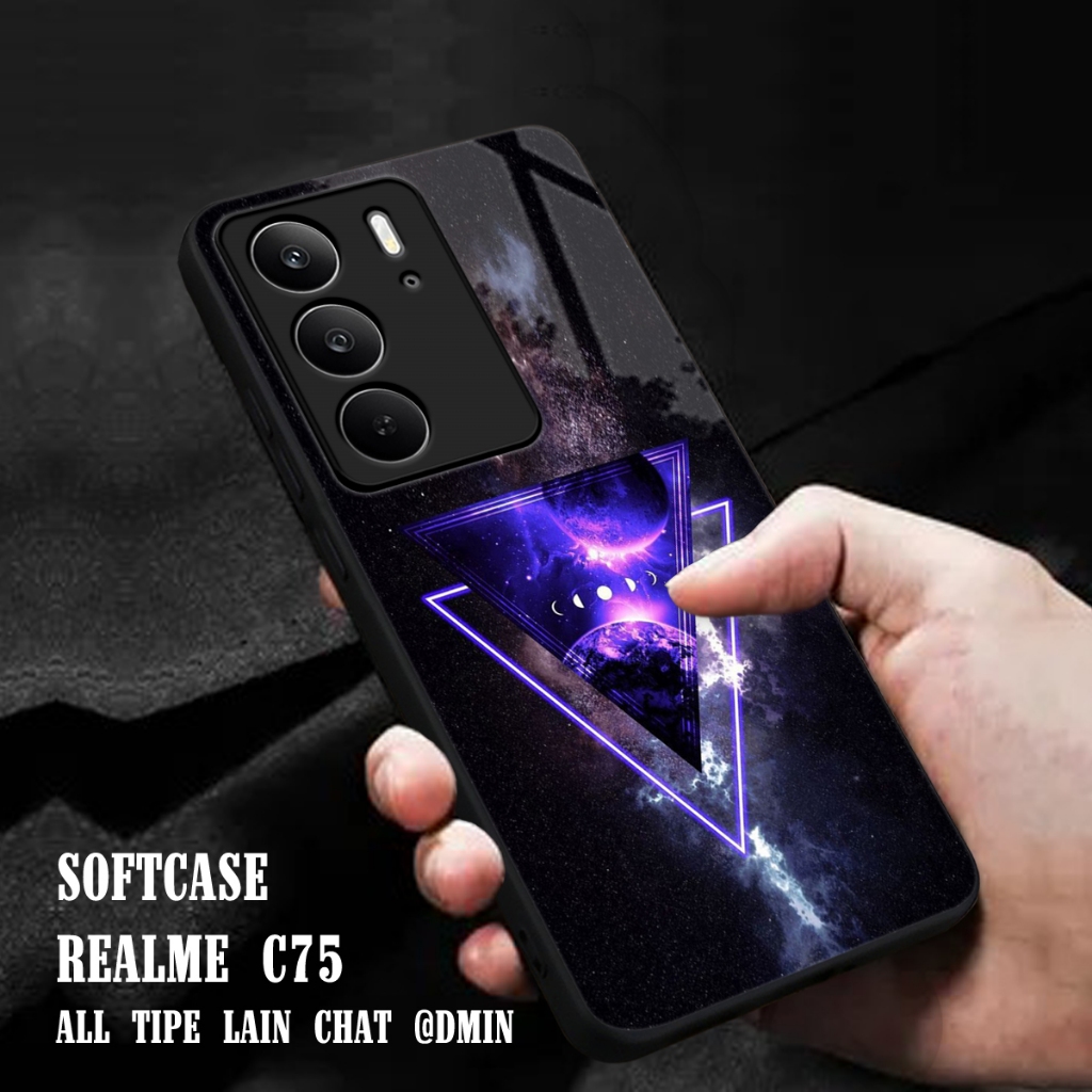 MC733- Softcase Glass Kaca Realme C75 - Reame C75 2024 - เคส HP - Realme C75 - เคส HP ทุกรุ่น
