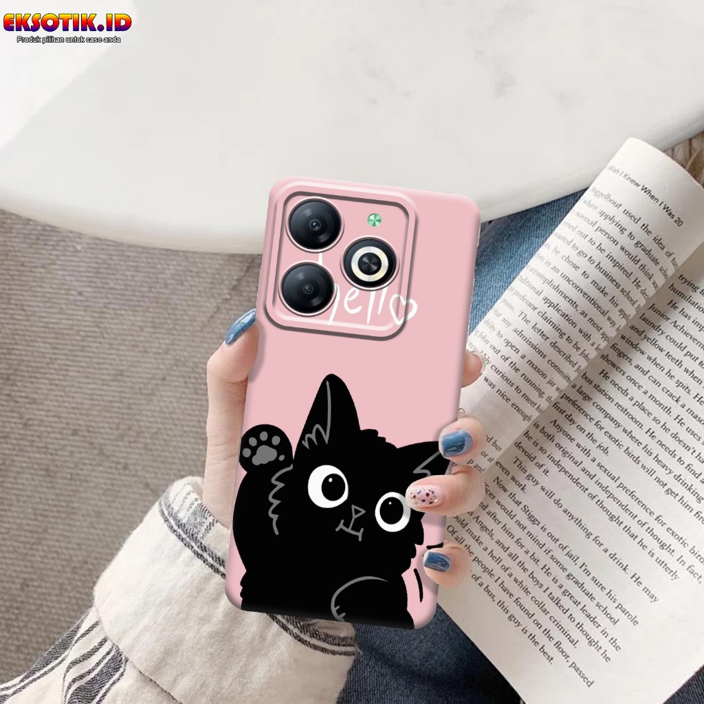 เคส Infinix Hot 40i - เคส Infinix Hot 40i - เคสแฟชั่น - Infinix Hot 40i Silicone - Cool and Cute Mot