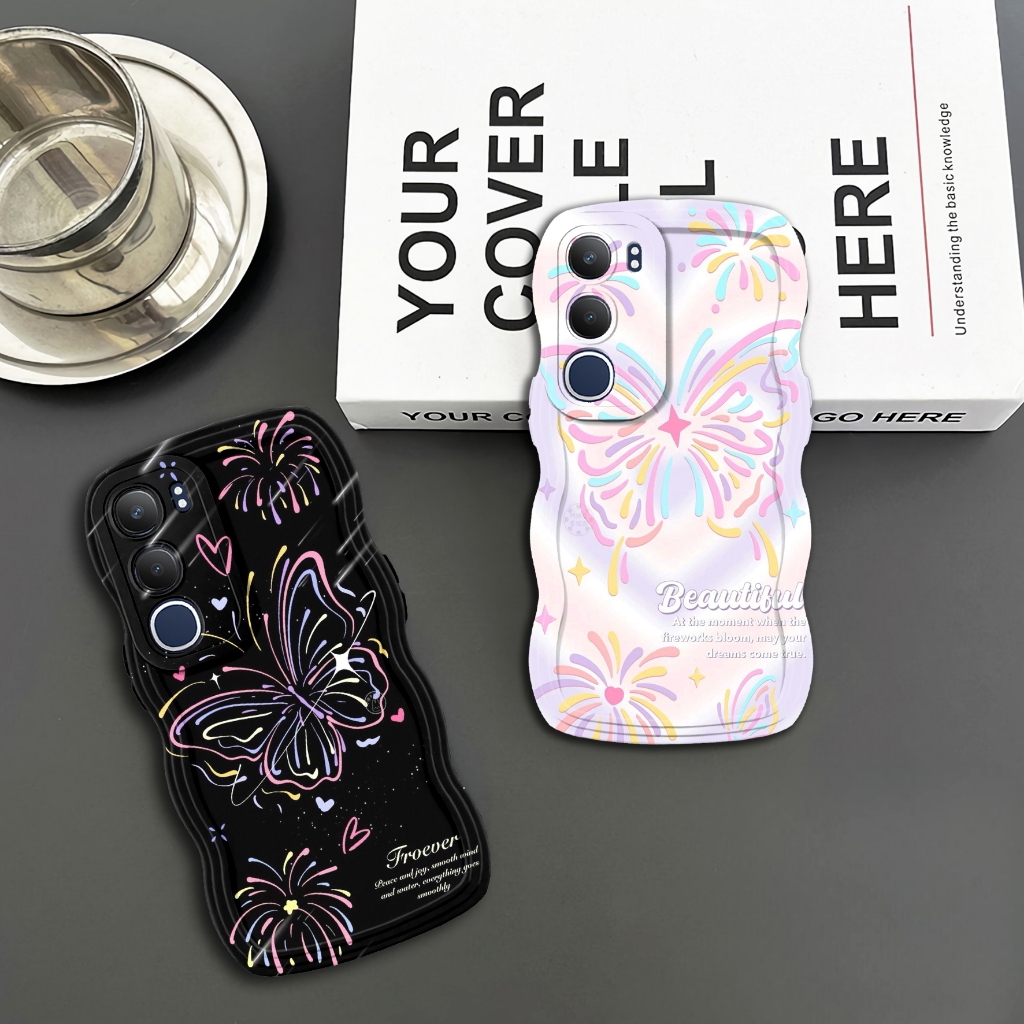 VIVO Y19S HP CASE WAVY WAVE SOFTCASE SUITABLE สําหรับทุกสภาพผิวของ HP CASE LATEST 2024 YSS06