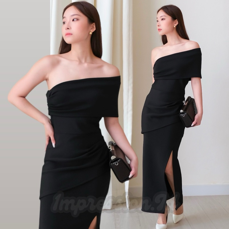 JONNA ชุดเดรสปาร์ตี้เพื่อนเจ้าสาว Scuba ระดับพรีเมียมสําหรับผู้หญิง หรูหราและสง่างาม