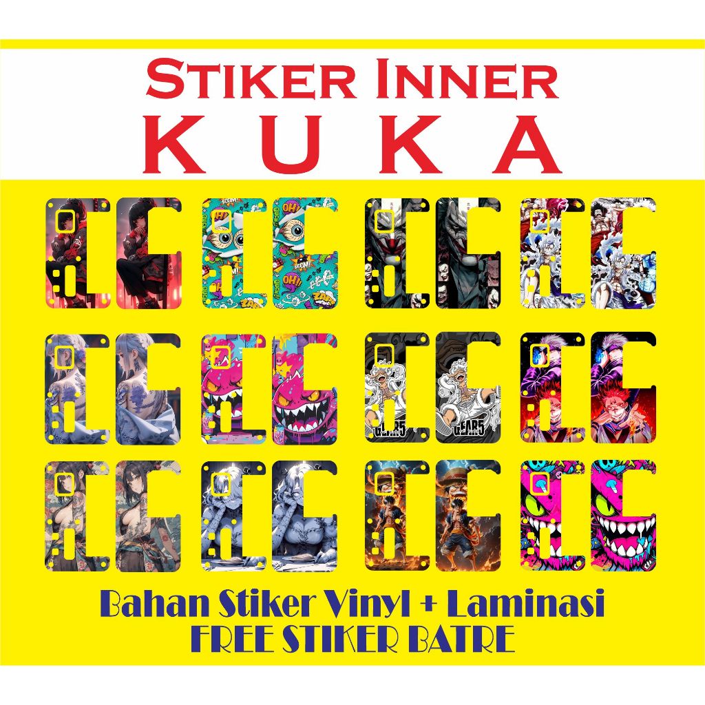 Kuka Inner Sticker Vinyl + วัสดุเคลือบ