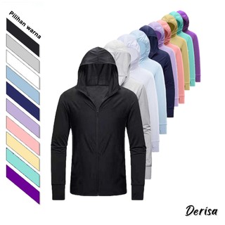 Jaket Anti UV Olahraga Jaket Olahraga Running Lari fitness pria Wanita