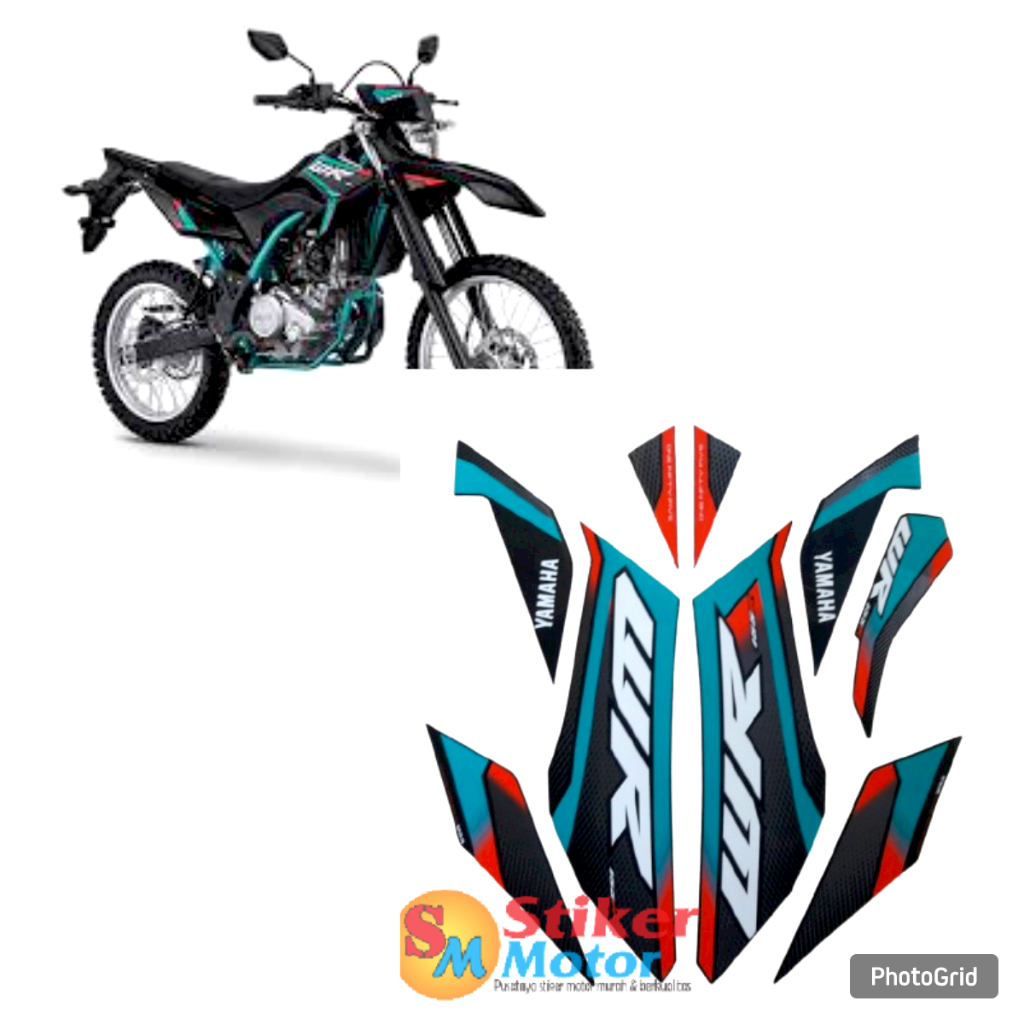 Yamaha wr 155r 2025 สติ๊กเกอร์แถบตัวรถมอเตอร์ไซค์สีดํา