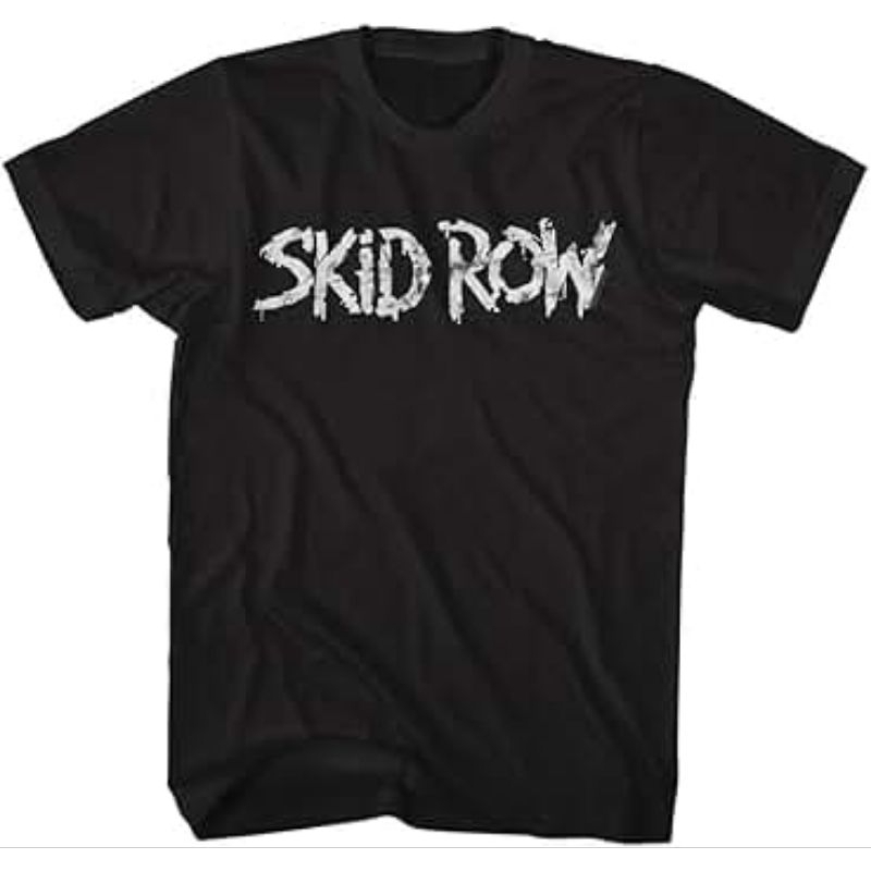 เสื้อยืดวง Skid ROW - โลโก้สีขาว